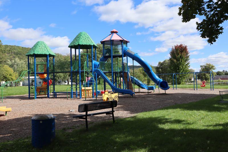 Bench in Front of Playground