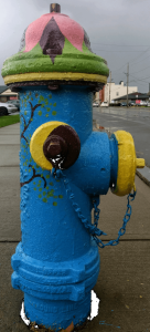 Blooming Lotus Moon - Painted by Bethany Blanchard on Hydrant