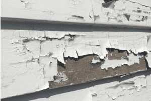 Chipped Paint on House Siding