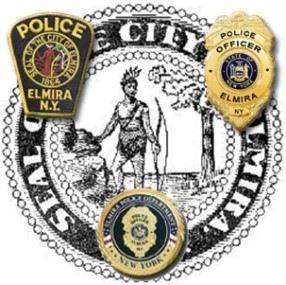 City of Elmira Seal with police badges